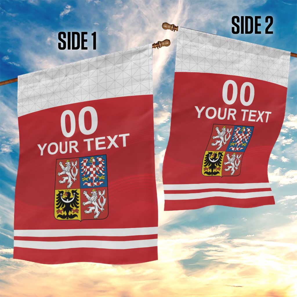 Custom Czech Republic Hockey Garden Flag Czech Lion