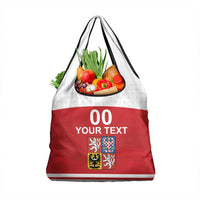 Custom Czech Republic Hockey Grocery Bag Czech Lion