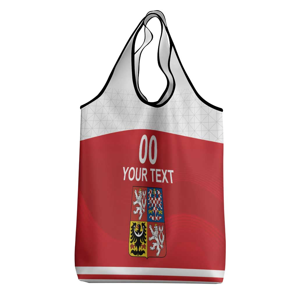 Custom Czech Republic Hockey Grocery Bag Czech Lion