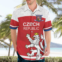 Custom Czech Republic Hockey Hawaiian Shirt Czech Lion