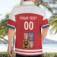 Custom Czech Republic Hockey Hawaiian Shirt Czech Lion