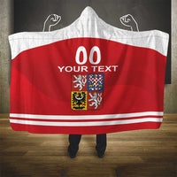 Custom Czech Republic Hockey Hooded Blanket Czech Lion