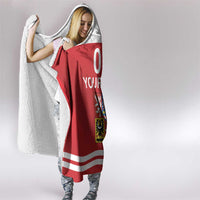 Custom Czech Republic Hockey Hooded Blanket Czech Lion