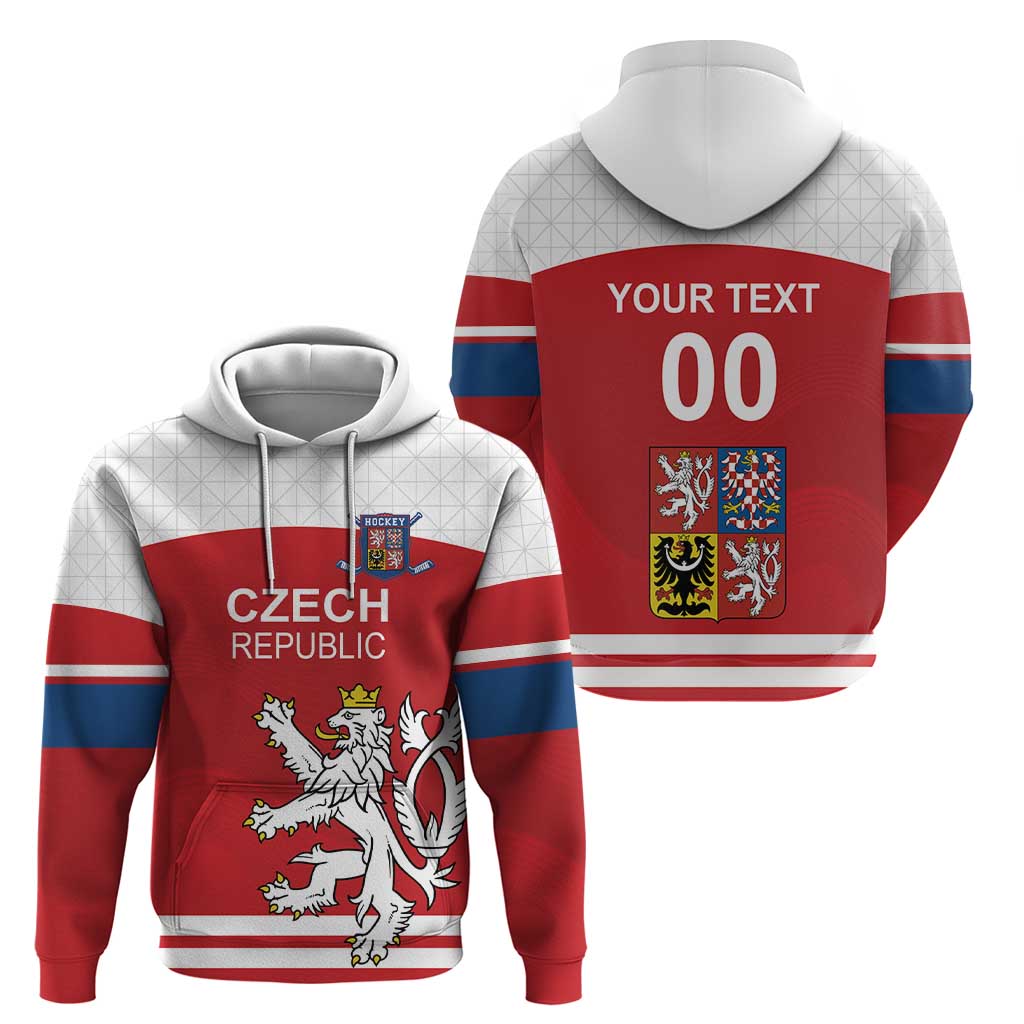Custom Czech Republic Hockey Hoodie Czech Lion