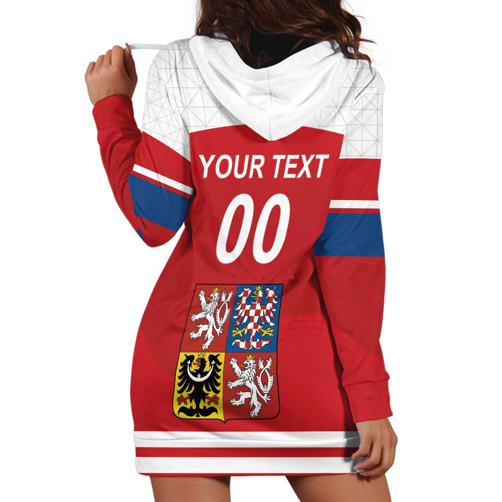 Custom Czech Republic Hockey Hoodie Dress Czech Lion