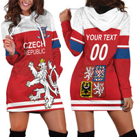 Custom Czech Republic Hockey Hoodie Dress Czech Lion