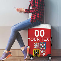 Custom Czech Republic Hockey Luggage Cover Czech Lion