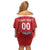Custom Czech Republic Hockey Off Shoulder Short Dress Czech Lion