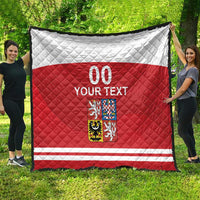 Custom Czech Republic Hockey Quilt Czech Lion