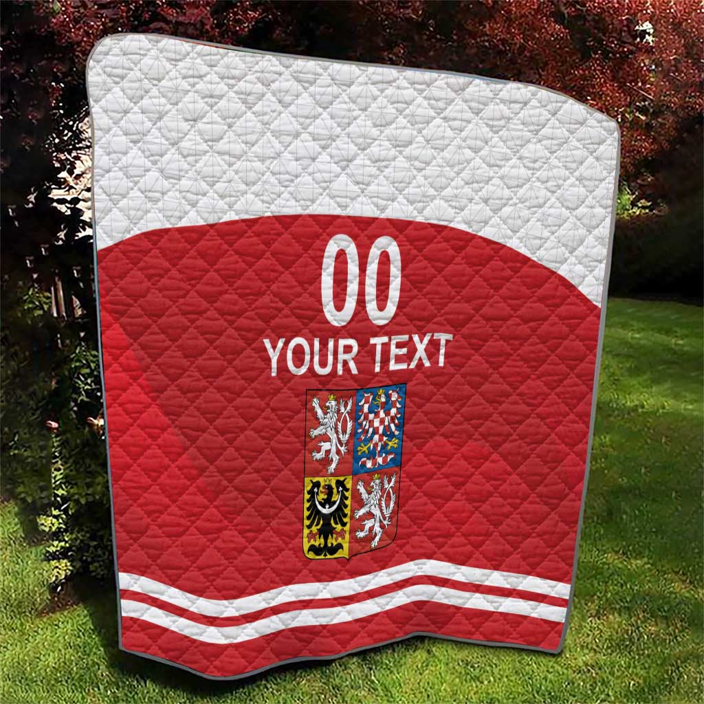 Custom Czech Republic Hockey Quilt Czech Lion