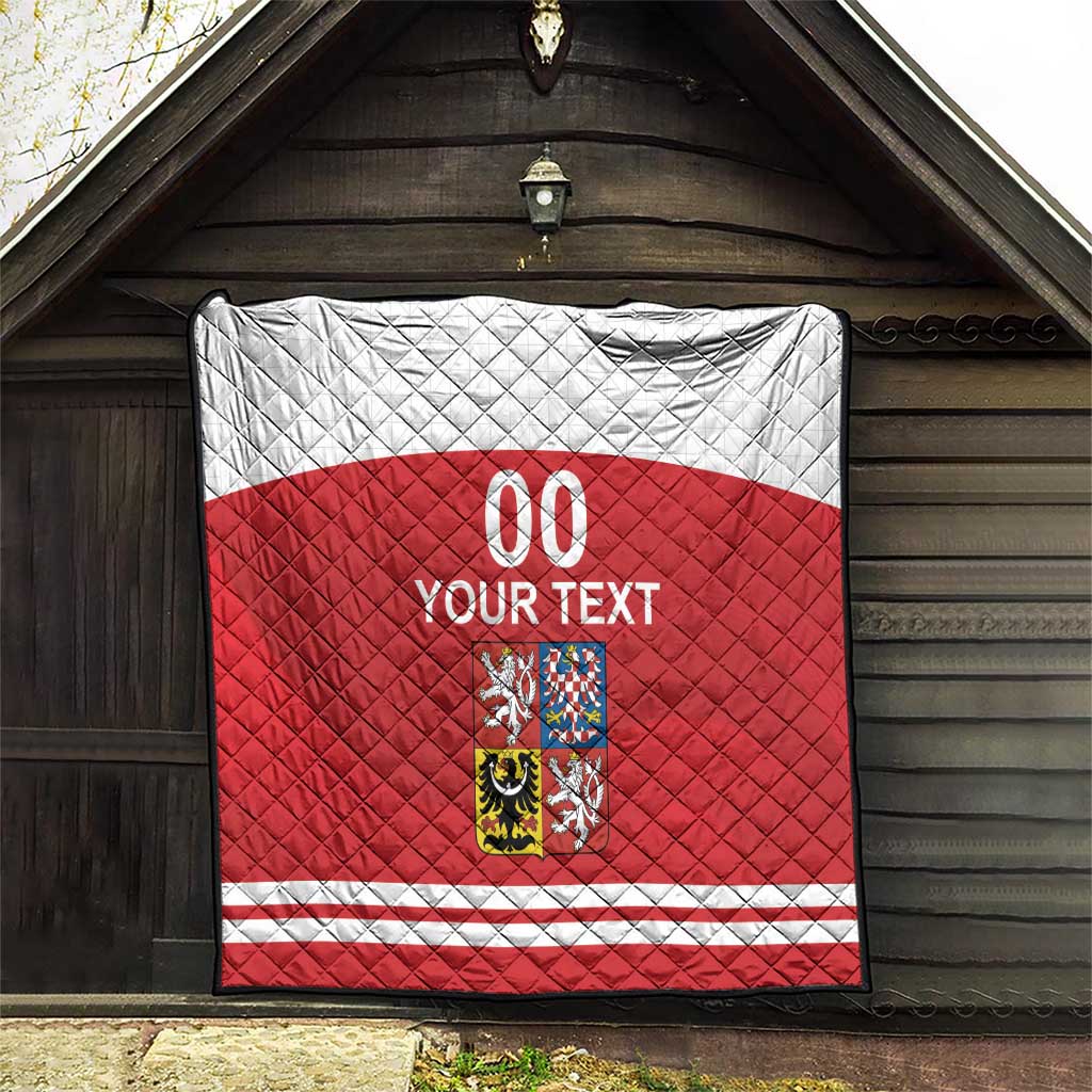 Custom Czech Republic Hockey Quilt Czech Lion
