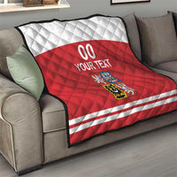 Custom Czech Republic Hockey Quilt Czech Lion