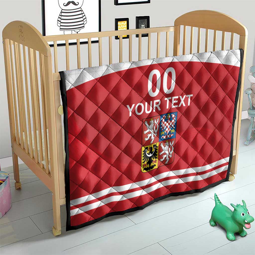 Custom Czech Republic Hockey Quilt Czech Lion