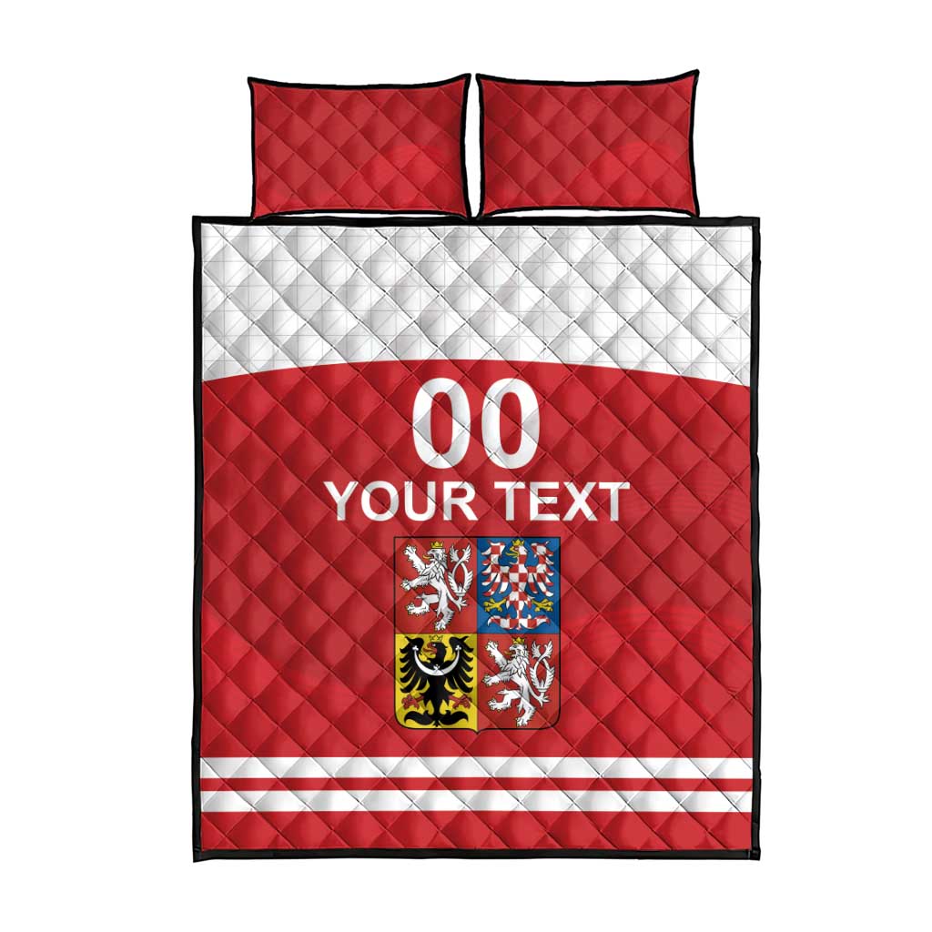 Custom Czech Republic Hockey Quilt Bed Set Czech Lion