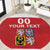Custom Czech Republic Hockey Round Carpet Czech Lion