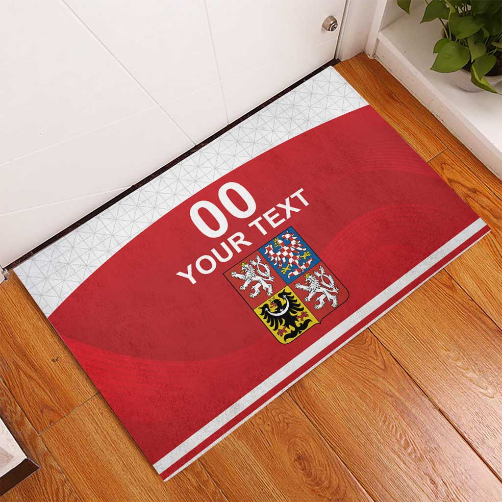 Custom Czech Republic Hockey Rubber Doormat Czech Lion