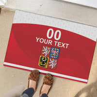 Custom Czech Republic Hockey Rubber Doormat Czech Lion