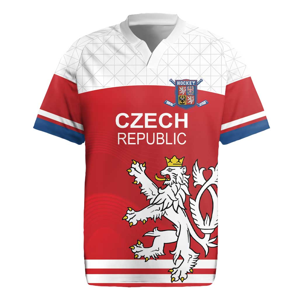 Custom Czech Republic Hockey Rugby Jersey Czech Lion