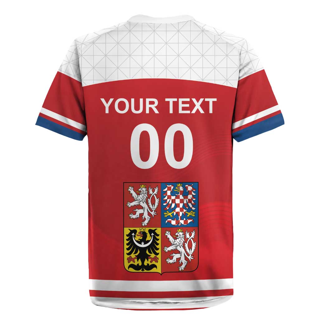Custom Czech Republic Hockey Rugby Jersey Czech Lion