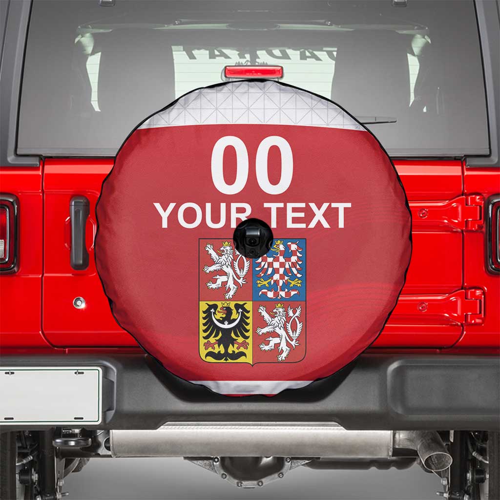 Custom Czech Republic Hockey Spare Tire Cover Czech Lion