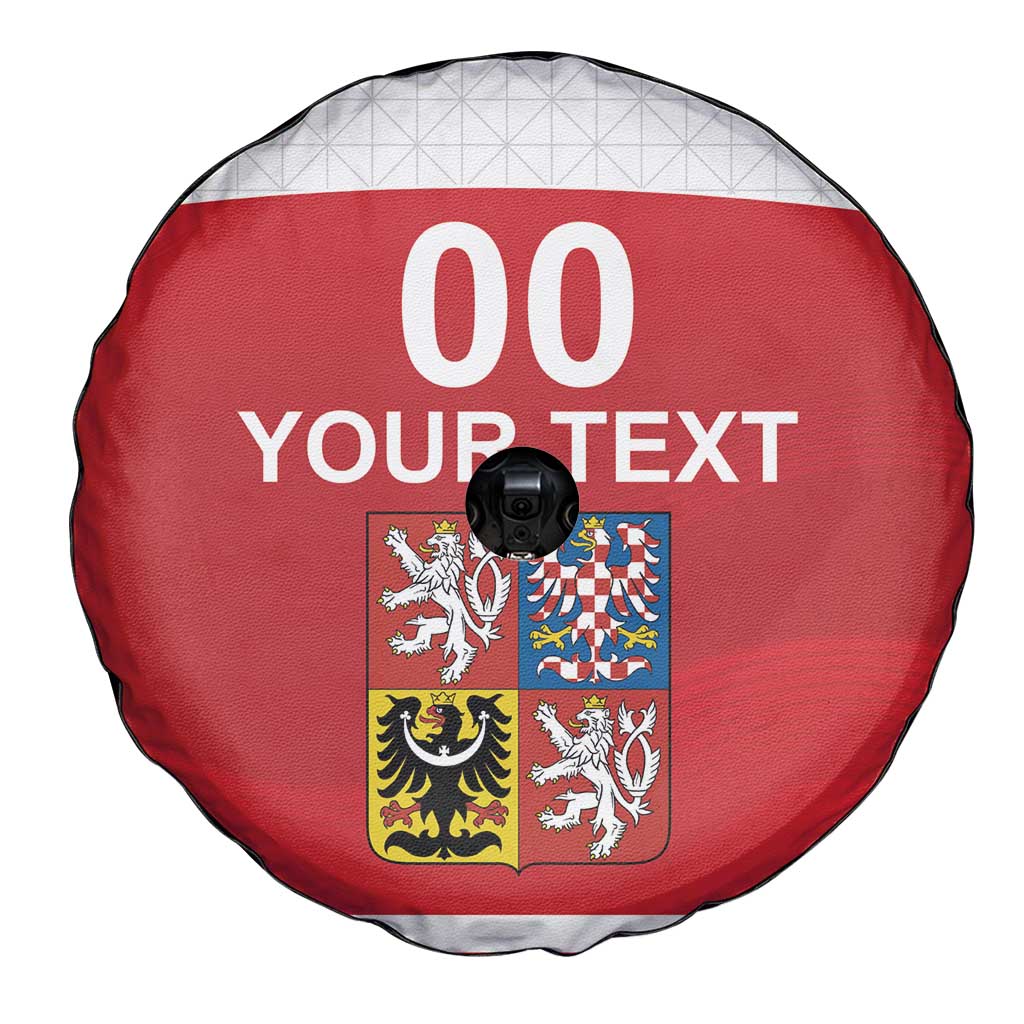 Custom Czech Republic Hockey Spare Tire Cover Czech Lion