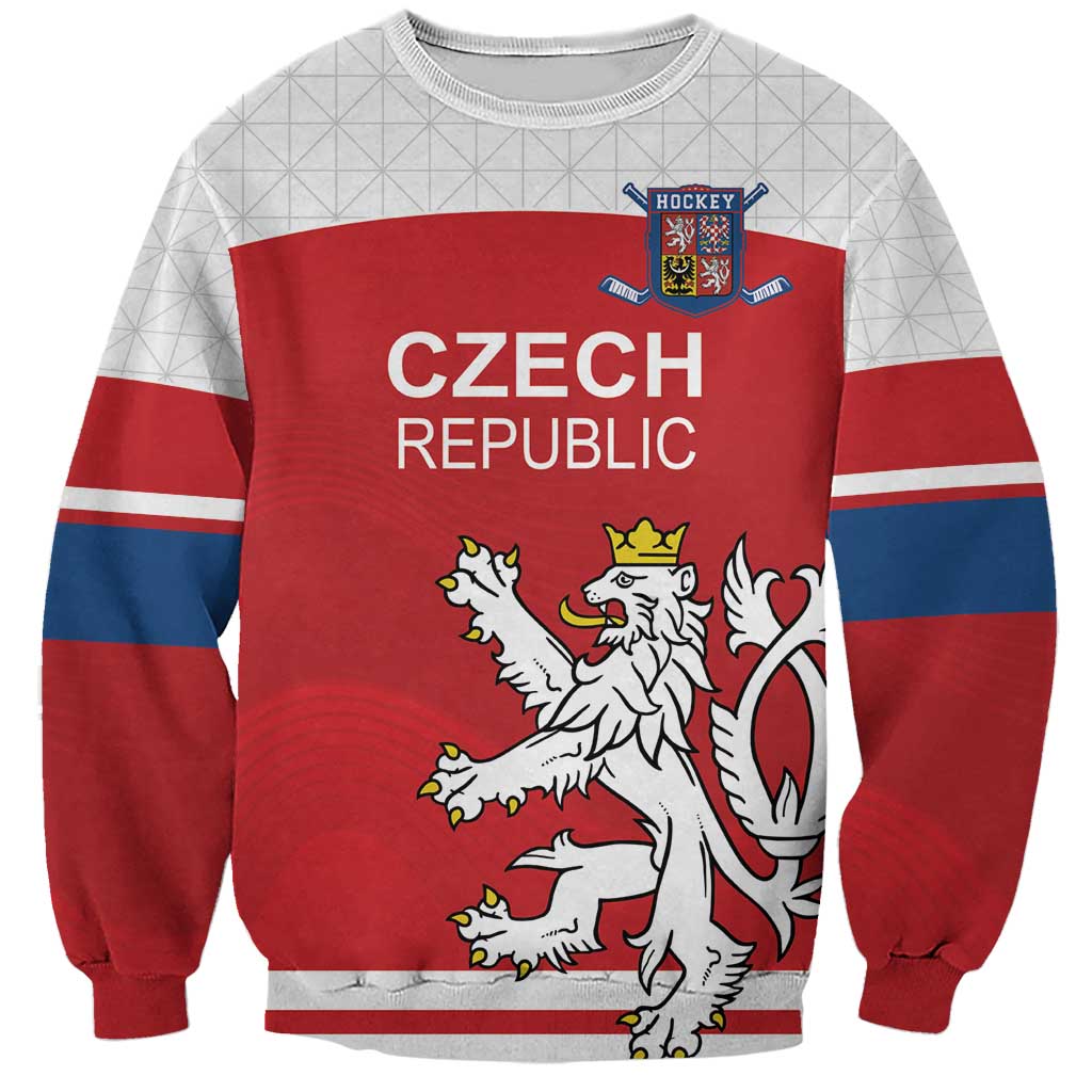 Custom Czech Republic Hockey Sweatshirt Czech Lion