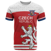 Custom Czech Republic Hockey T Shirt Czech Lion
