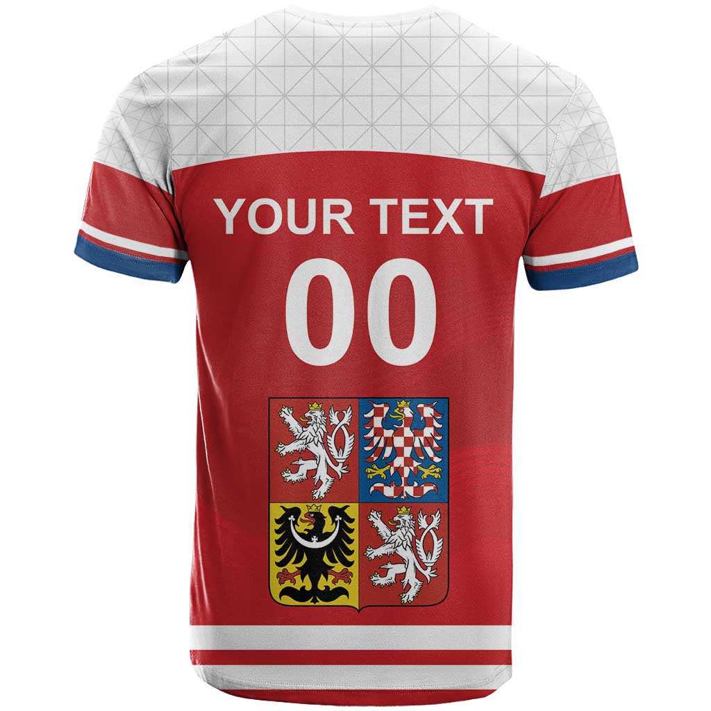 Custom Czech Republic Hockey T Shirt Czech Lion
