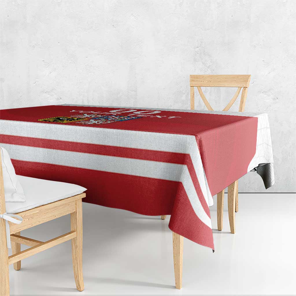 Custom Czech Republic Hockey Tablecloth Czech Lion