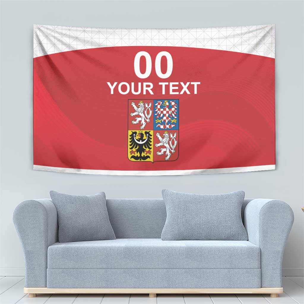 Custom Czech Republic Hockey Tapestry Czech Lion