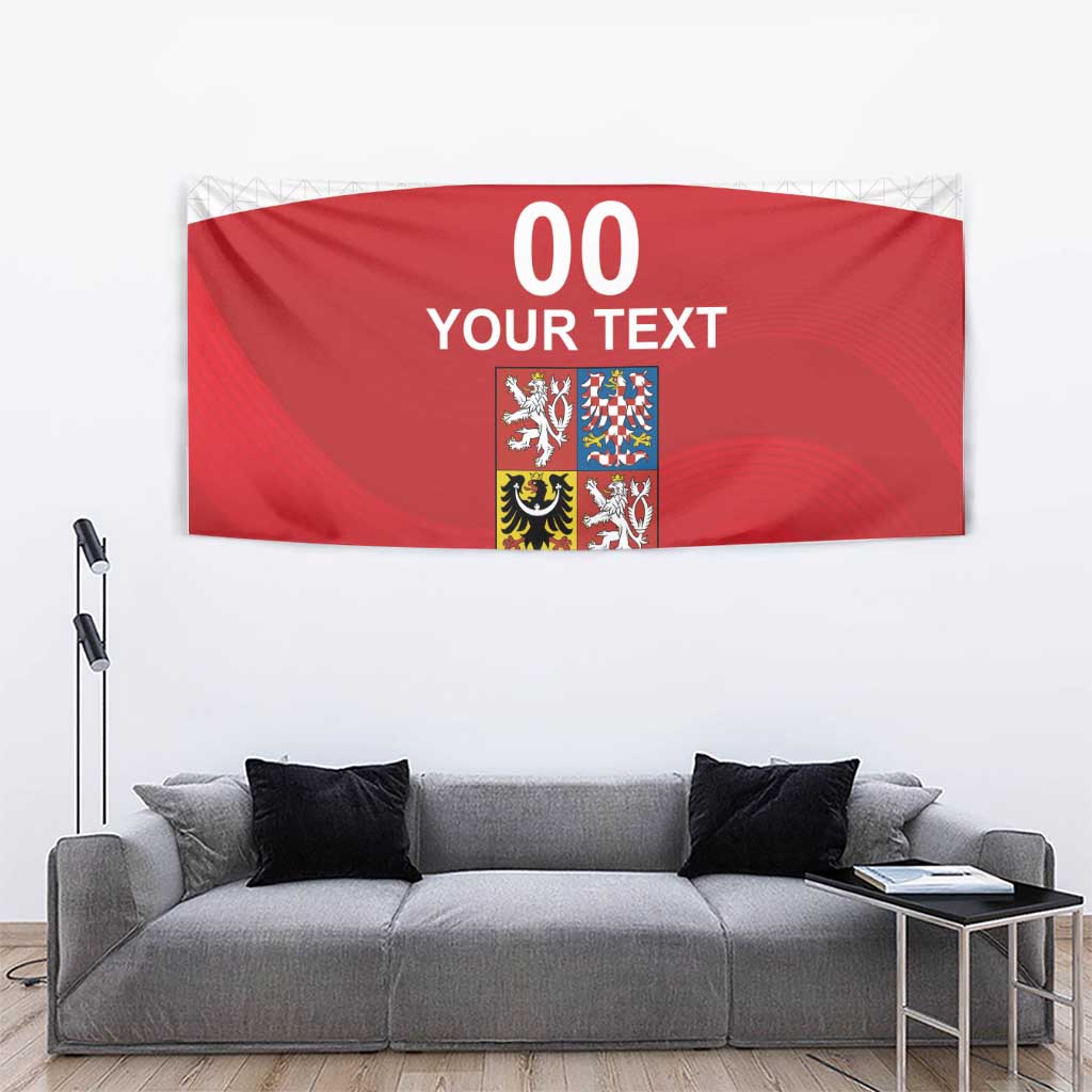 Custom Czech Republic Hockey Tapestry Czech Lion