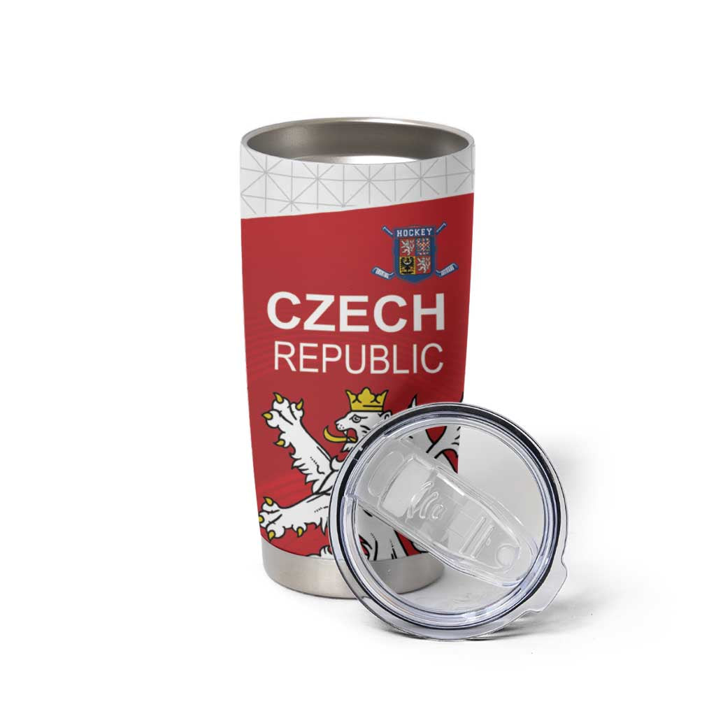 Custom Czech Republic Hockey Tumbler Cup Czech Lion
