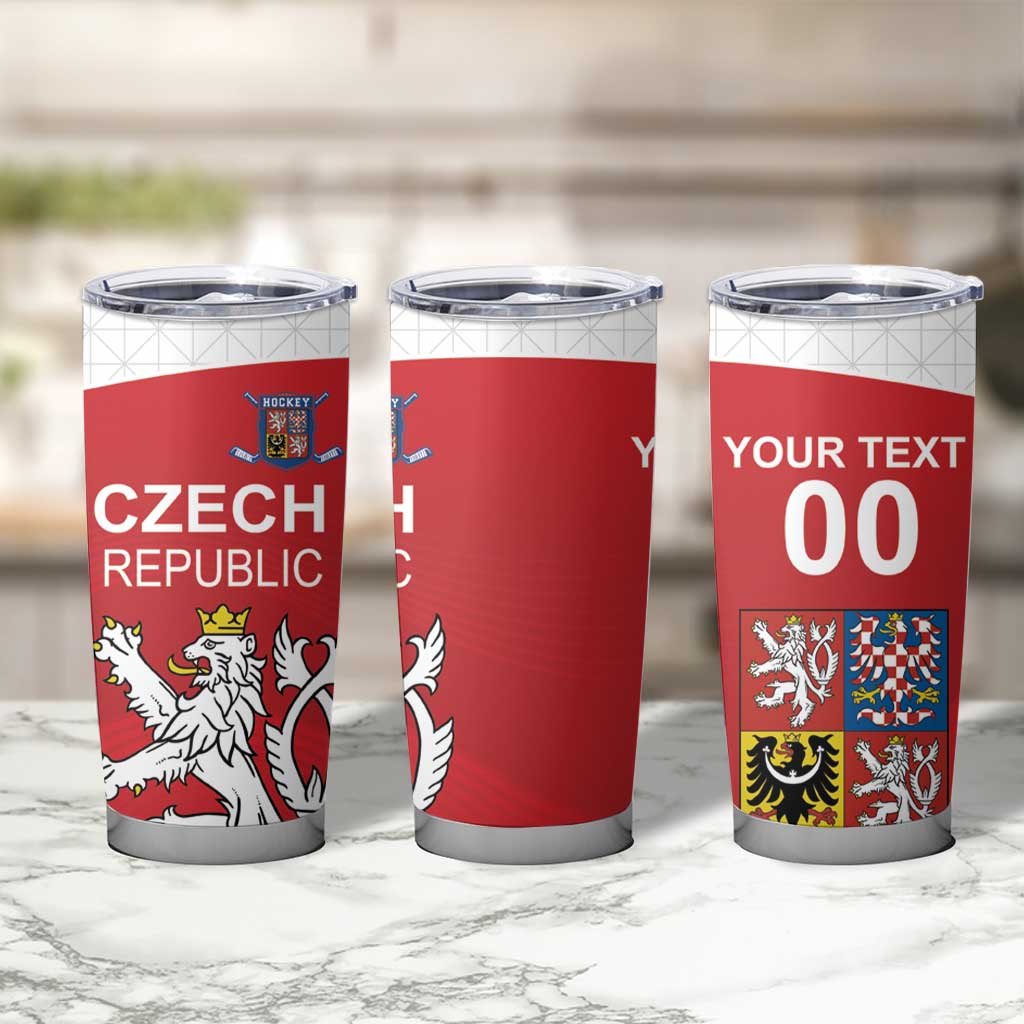 Custom Czech Republic Hockey Tumbler Cup Czech Lion