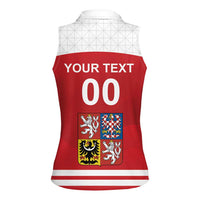 Custom Czech Republic Hockey Women Sleeveless Polo Shirt Czech Lion
