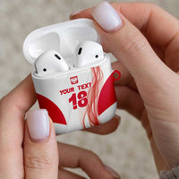 Custom Poland Volleyball AirPods Case Polish Eagle Sports Pride
