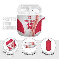 Custom Poland Volleyball AirPods Case Polish Eagle Sports Pride