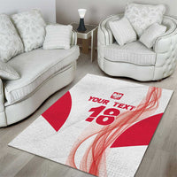 Custom Poland Volleyball Area Rug Polish Eagle Sports Pride