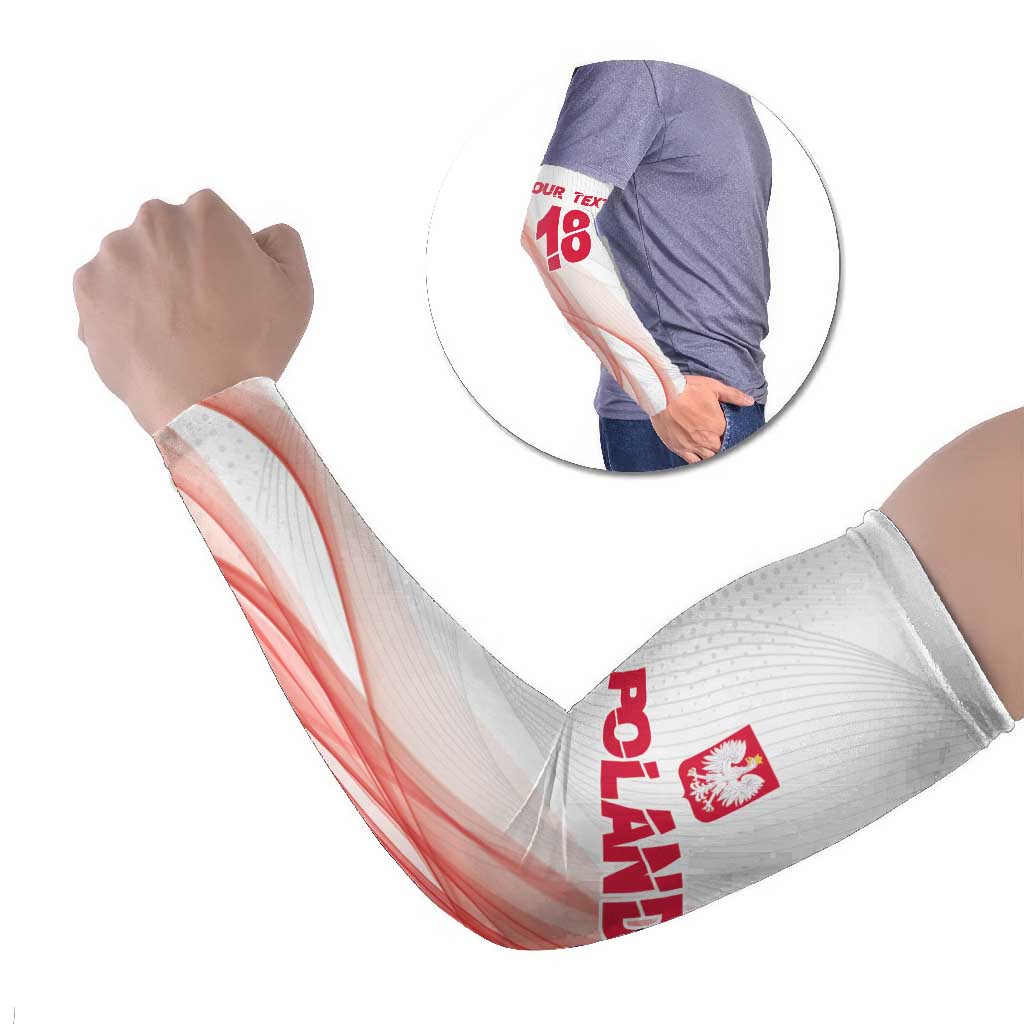 Custom Poland Volleyball Arm Sleeves Polish Eagle Sports Pride