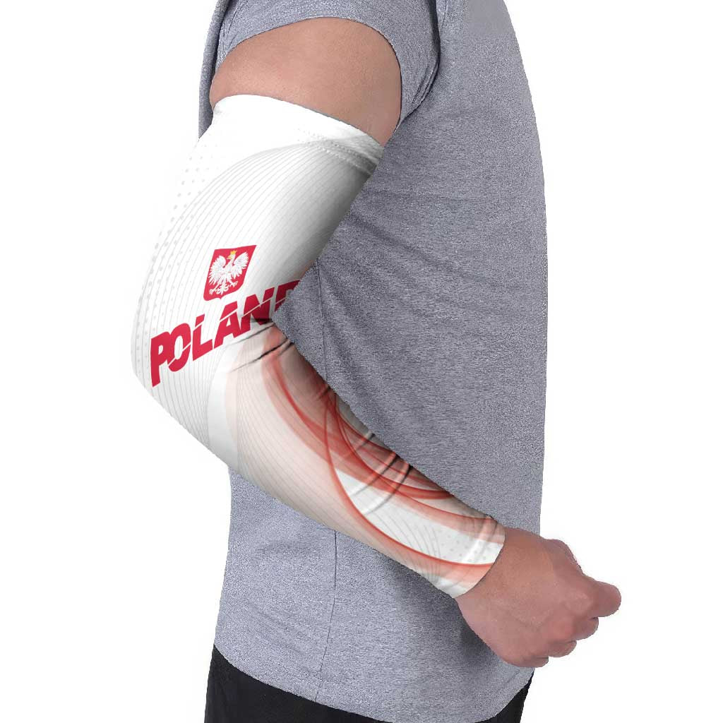 Custom Poland Volleyball Arm Sleeves Polish Eagle Sports Pride
