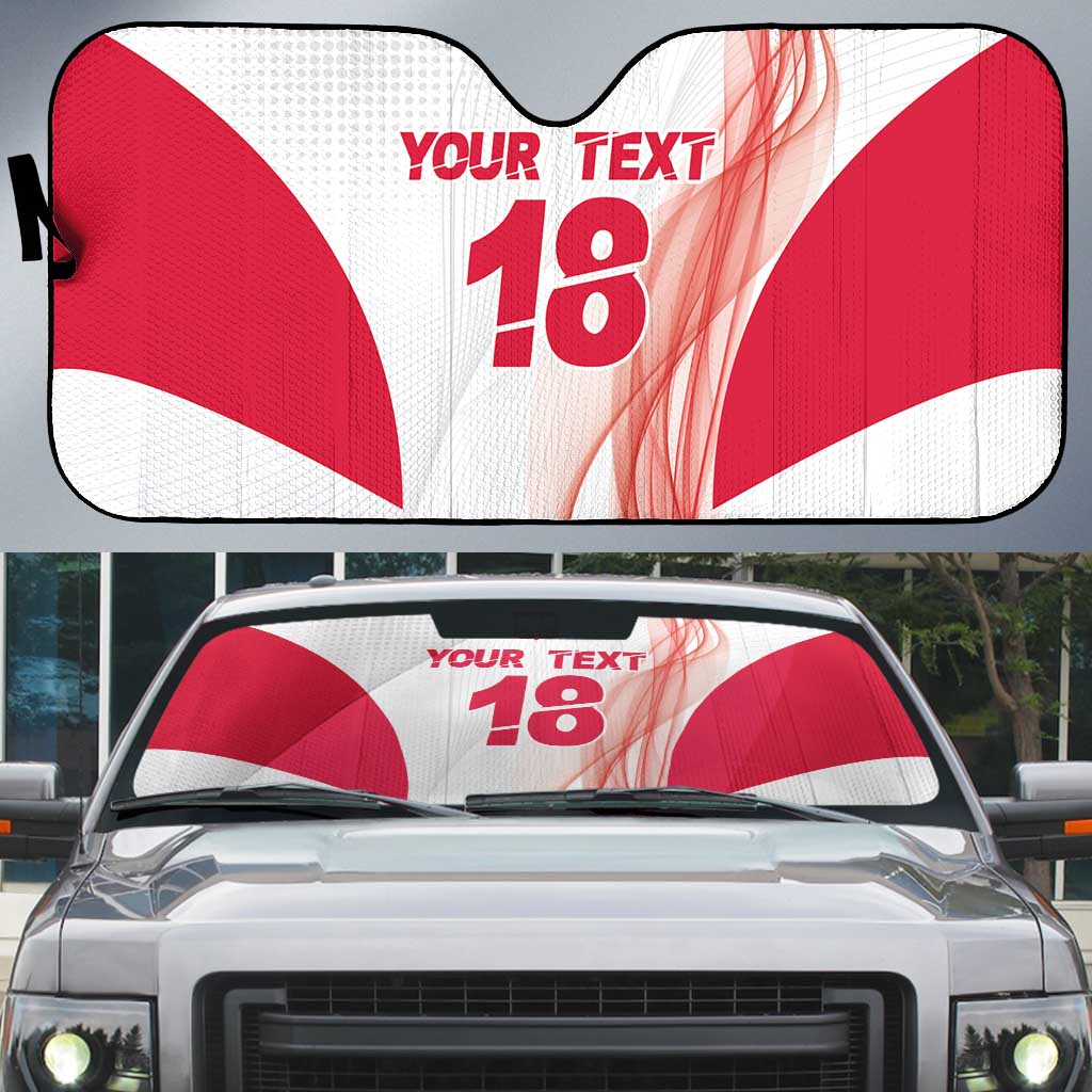 Custom Poland Volleyball Auto Sun Shade Polish Eagle Sports Pride