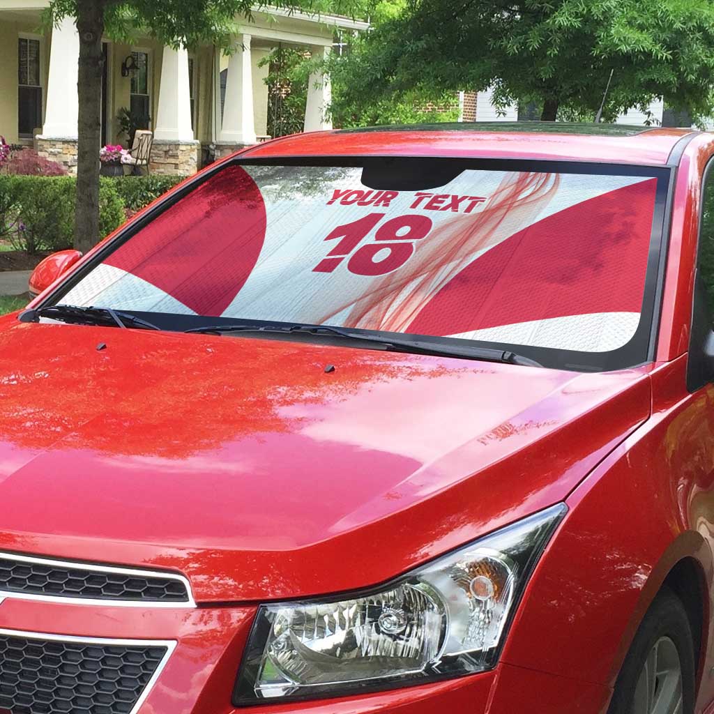 Custom Poland Volleyball Auto Sun Shade Polish Eagle Sports Pride