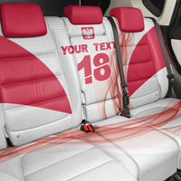 Custom Poland Volleyball Back Car Seat Cover Polish Eagle Sports Pride