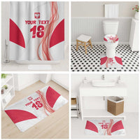 Custom Poland Volleyball Bathroom Set Polish Eagle Sports Pride