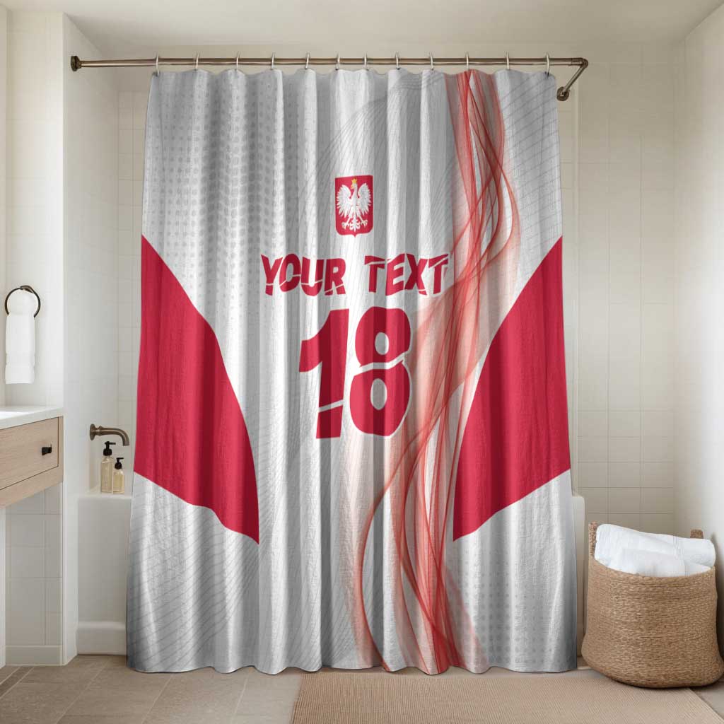 Custom Poland Volleyball Bathroom Set Polish Eagle Sports Pride