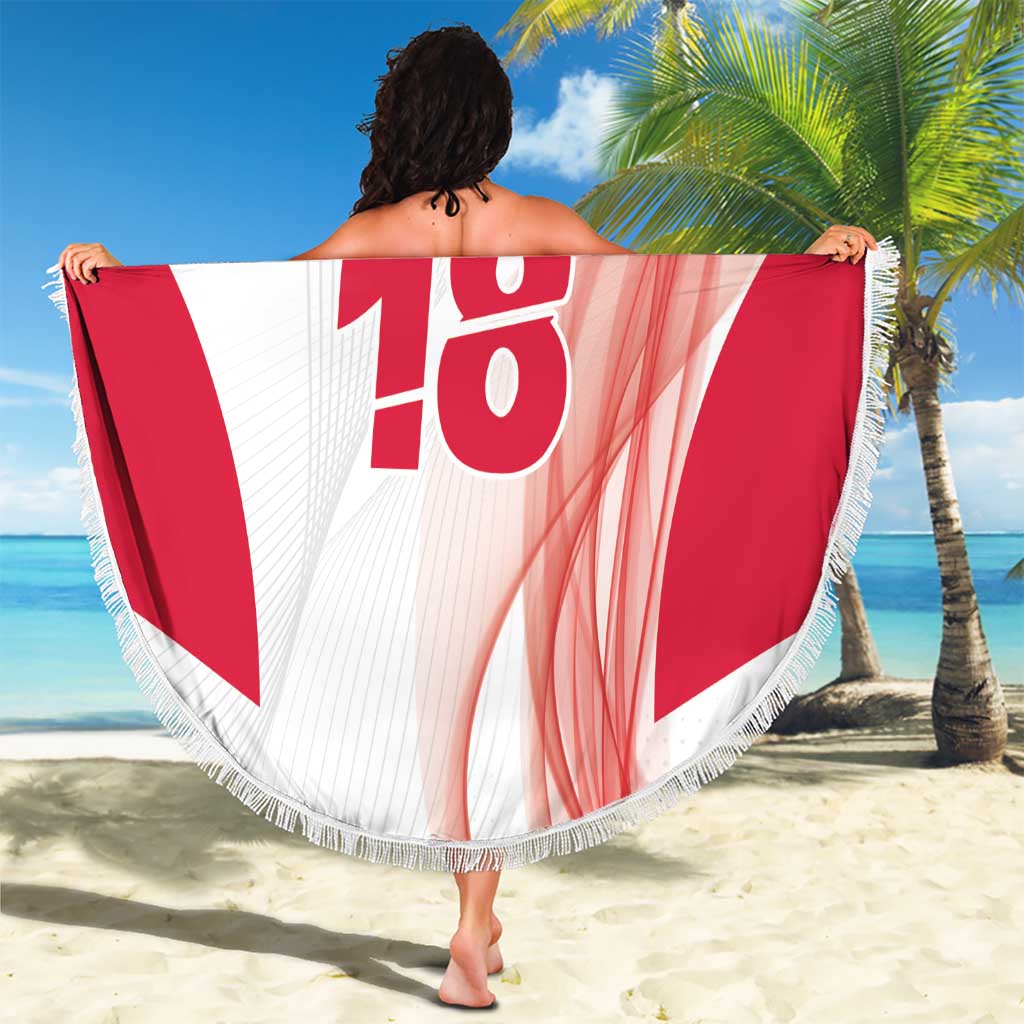 Custom Poland Volleyball Beach Blanket Polish Eagle Sports Pride