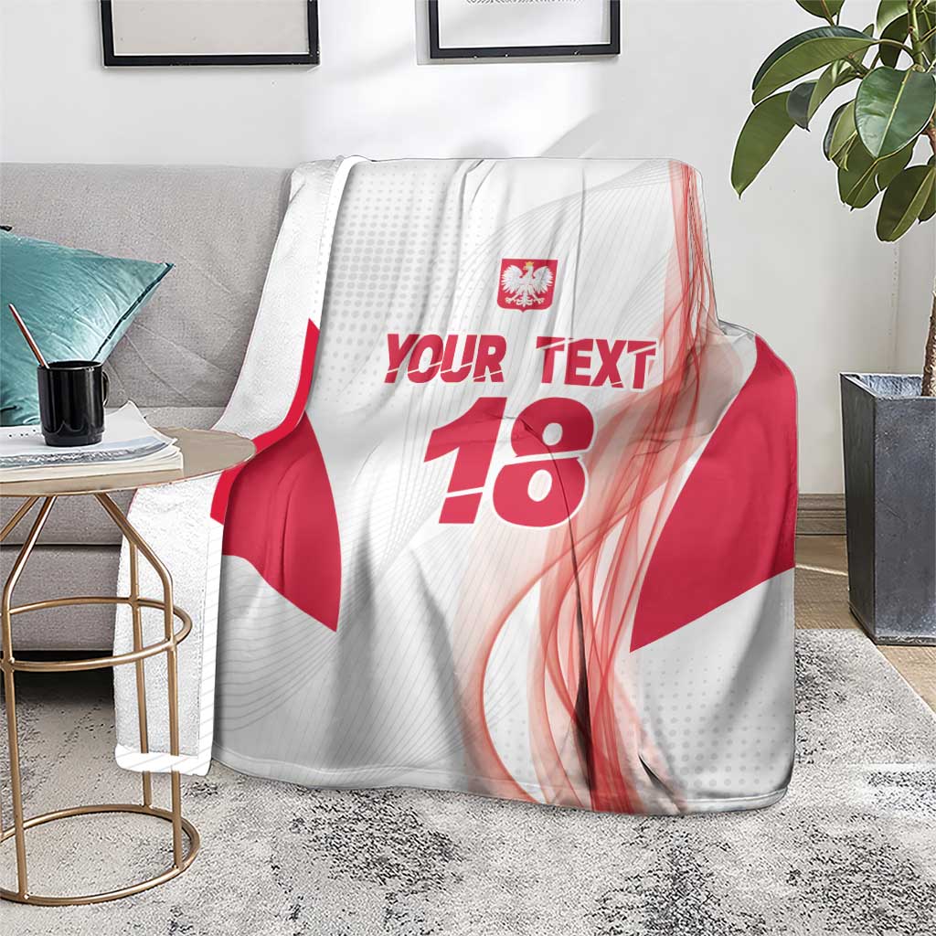 Custom Poland Volleyball Blanket Polish Eagle Sports Pride