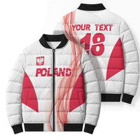 Custom Poland Volleyball Bomber Puffer Jacket Polish Eagle Sports Pride