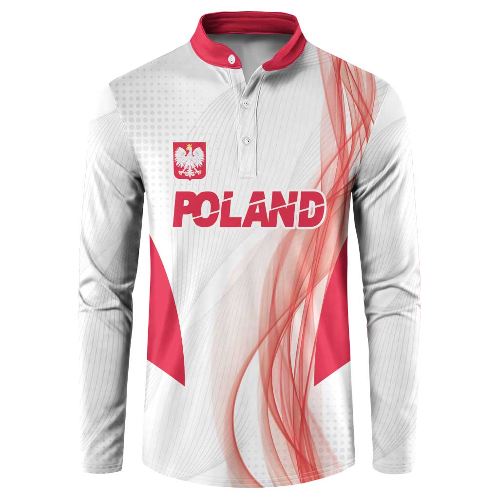 Custom Poland Volleyball Button Sweatshirt Polish Eagle Sports Pride