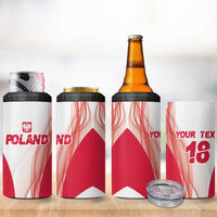 Custom Poland Volleyball 4 in 1 Can Cooler Tumbler Polish Eagle Sports Pride