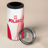 Custom Poland Volleyball 4 in 1 Can Cooler Tumbler Polish Eagle Sports Pride
